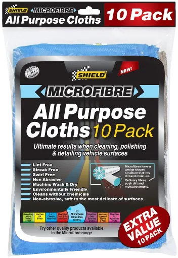 Picture of SHIELD MICROFIBRE PURPOSE CLOTH 10`s