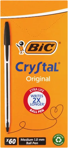 Picture of BIC CRYSTAL PEN XTRA LIFE BLACK 60`S