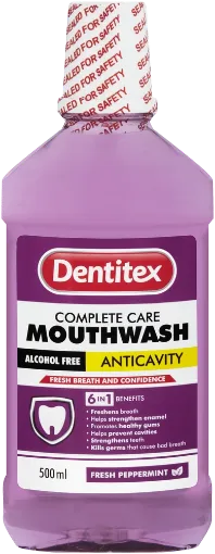 Picture of DENTITEX MOUTH WASH C/C FRESH PEPPERMINT 500ml