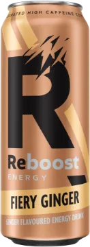 Picture of REBOOST ENERGY DRINK FIERY GINGER BEER 500ml