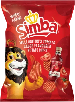 Picture of SIMBA CHIPS POTATO WELLINGTON TOMATO SAUCE 120g