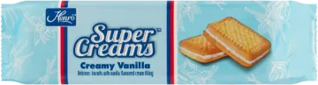 Picture of HENRO SUPER CREAM BISCUITS  CRMY VANIL 125g